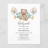Eucalyptus Baby shower Greenery Beer Flyer (Voorkant)