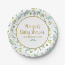 Eucalyptus Baby shower groen botanisch
