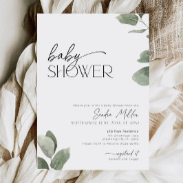 Eucalyptus Baby Shower Groene Salie Groene Foto Kaart