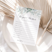 Eucalyptus Baby shower Hoppen & Vernissen Card