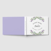 Eucalyptus baby shower lavender violet gastenboek (Volledig)