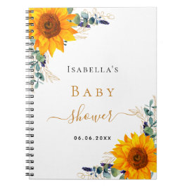 Eucalyptus baby shower notitieboek