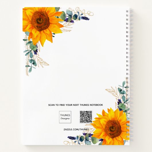 Eucalyptus baby shower notitieboek (Achterkant)