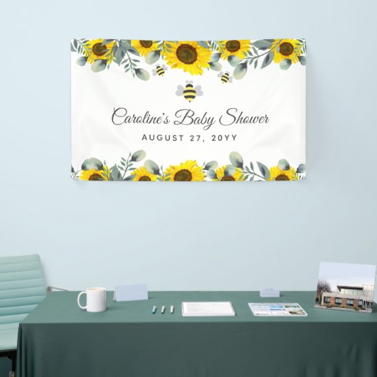 Eucalyptus Baby shower Sign Spandoek (Beurs)