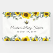Eucalyptus Baby shower Sign Spandoek (Horizontaal)