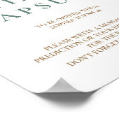 Eucalyptus Baby shower - tijd zacht Poster (Hoek)