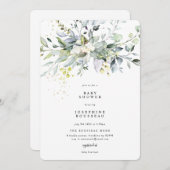 Eucalyptus Baby shower Uitnodiging (Voorkant / Achterkant)