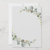 eucalyptus baby shower-uitnodiging kaart (Achterkant)