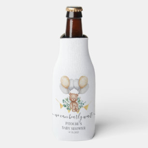 Eucalyptus Baby shower vroeg wachten Beer & ballon Flesjeskoeler