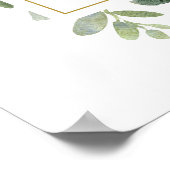 Eucalyptus Baby Shower Welkom Bord Poster (Hoek)