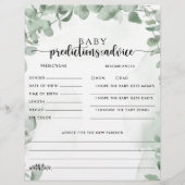 Eucalyptus Baby Voordicaties en adviezen Kaarten (Voorkant)