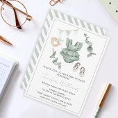 Eucalyptus babymeisje: uitnodiging voor douche