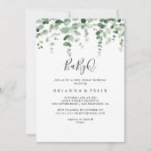 Eucalyptus BabyQ Baby shower Barbecue Kaart (Voorkant)