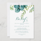  Eucalyptus BabyQ Baby shower Barbecue Kaart (Voorkant)