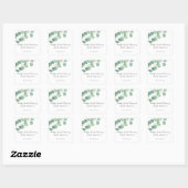 Eucalyptus - baby's eerste bibliotheek vierkante sticker (Vel)