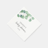 Eucalyptus - babyshower  servet (Hoek)