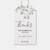 Eucalyptus Bedankt Cadeaulabel (Voorkant)