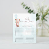 Eucalyptus Beer Baby Naam Race Baby shower Game (Staand voorkant)