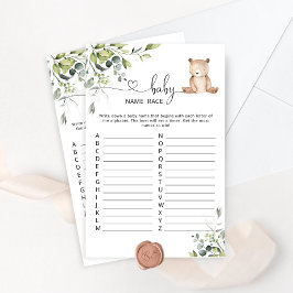 Eucalyptus beer baby naam race baby shower game