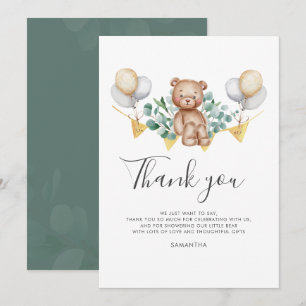 Eucalyptus Beer Baby shower Bedankkaart