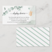 Eucalyptus Beer Baby shower Informatiekaartje (Voorkant / Achterkant)