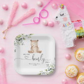 Eucalyptus beer baby shower papieren bordje (Feest)