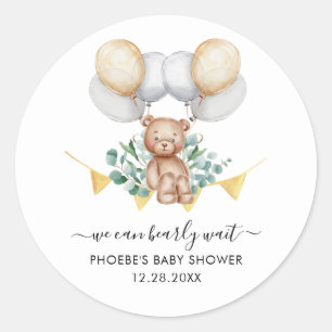 Eucalyptus Beer Baby shower Ronde Sticker
