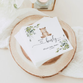 Eucalyptus beer baby shower servet