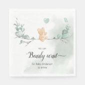 Eucalyptus Beer Baby shower Servet (Voorkant)