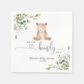 Eucalyptus beer baby shower servet (Voorkant)