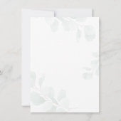 Eucalyptus Beer Baby shower We kunnen wachten Kaart (Achterkant)