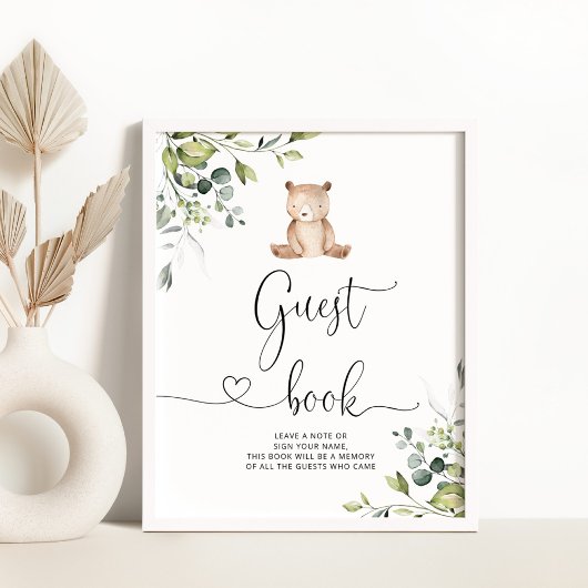 Eucalyptus beer Guest book Poster