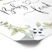 Eucalyptus beer raadt het baby voedsel poster (Hoek)