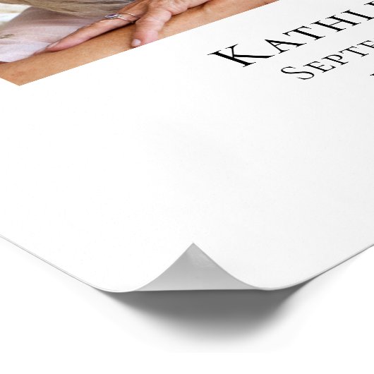 Eucalyptus Begrafenis Welkom Poster (Hoek)