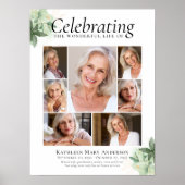 Eucalyptus Begrafenis Welkom Poster (Voorkant)