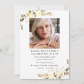 Eucalyptus begrafenisviering van het leven kaart (Voorkant)