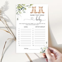 Eucalyptus beren Name dat song baby shower game