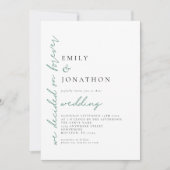 Eucalyptus besloot tot een eeuwig QR-huwelijk Kaart (Voorkant)