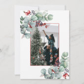 Eucalyptus, Bessen, Spar, 2-Foto Kerstmis Aankondiging (Voorkant)