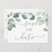 Eucalyptus Bewaar de datum Briefkaart (Voorkant / Achterkant)