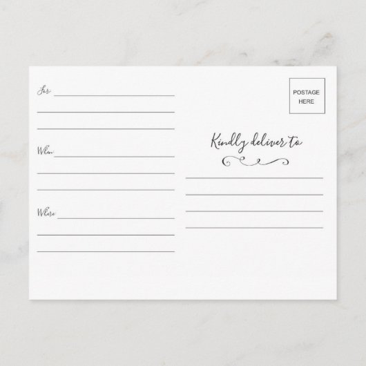 Eucalyptus Bewaar de datum Briefkaart (Achterkant)