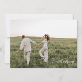 Eucalyptus Bewaar onze datum met fotokaart Save The Date (Achterkant)