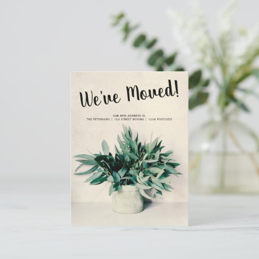 Eucalyptus bewegende aankondiging Upload uw foto (Staand voorkant)