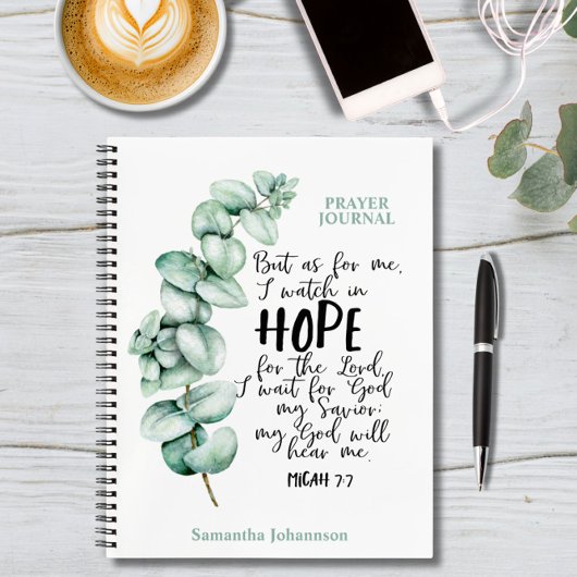 Eucalyptus Bible Verse About Hope Prayer Journal Notitieboek
