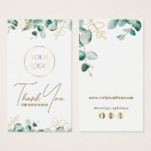 Eucalyptus bijsluiter visitekaartje (Voorkant /achterkant)