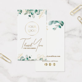 Eucalyptus bijsluiter visitekaartje