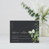 EUCALYPTUS BLACK FOLIAGE WATERVERF BEWAREN DE DATU AANKONDIGINGSKAART (Staand voorkant)