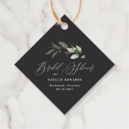 Eucalyptus Black gold vrijgezellenfeest Bedankjes Labels