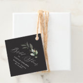 Eucalyptus Black gold vrijgezellenfeest Bedankjes Labels (In situ)