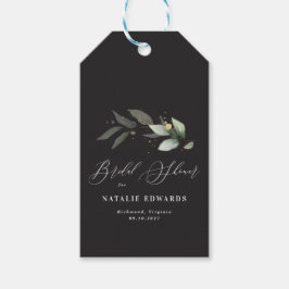 Eucalyptus Black gold vrijgezellenfeest Cadeaulabel